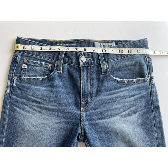AG Adriano Goldschmied The‎ Ex-Boyfriend Slouchy Slim Denim Jeans Women Size 26R - Picture 4 of 13